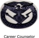 BLACK METAL CAREER COUNSELOR QUALIFICATION BADGES