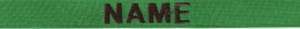 BLACK ON KELLY GREEN FABRIC STRIPS