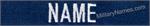 Custom Royal Blue Webbed Name Tapes Sew On