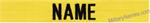 YELLOW FABRIC NAME TAPES with Hook Fastener